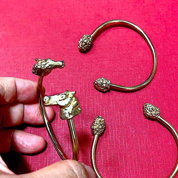 🖤RARE💕3ea POURAT© cuff bracelets - Picture 1 of 15